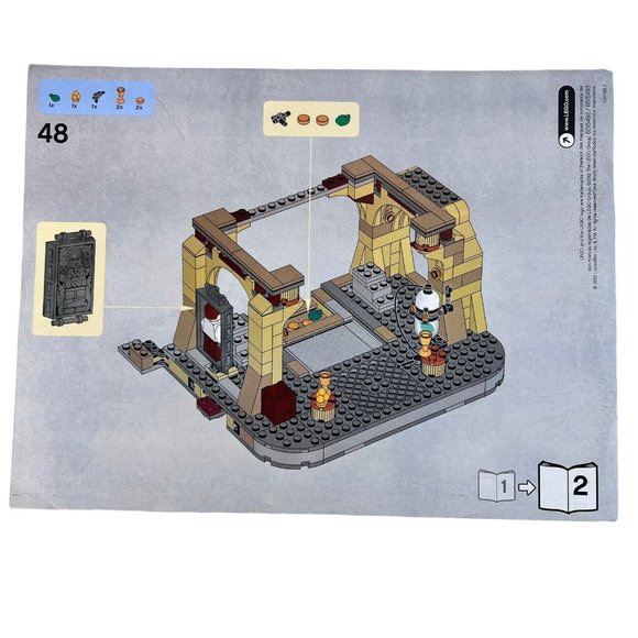 LEGO Star Wars 9516 Jabba’s Palace Instructions Only Manual 1 & 2 Book Booklet - Picture 3 of 5